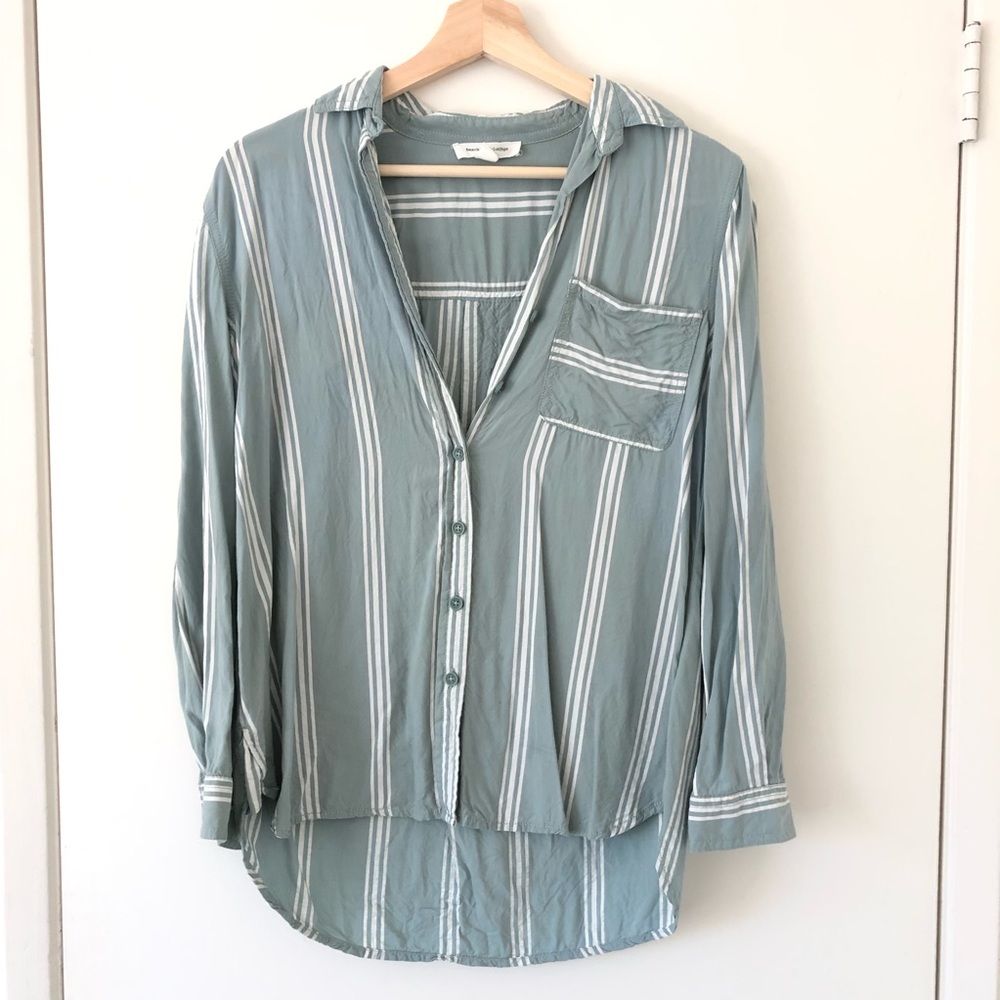 Beachlunchlounge long sleeve striped shirt